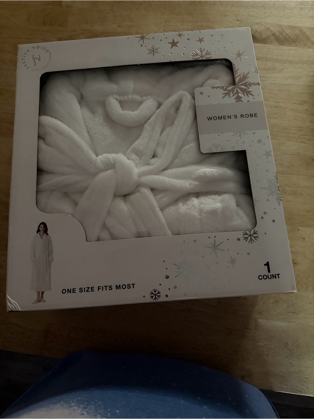 Women's Plush Robe - White